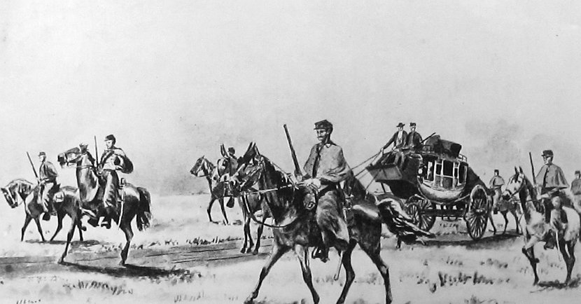 Overland Mail in 1850
