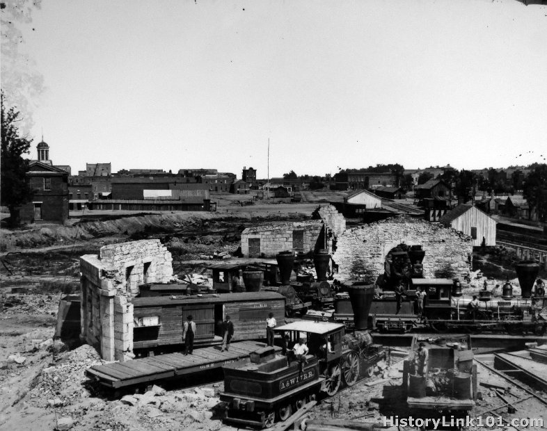Ruins of Georgia RR Roundhouse at Atlanta