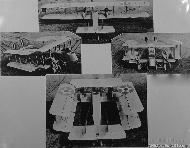 Martin Torpedo plane with wings folded four views