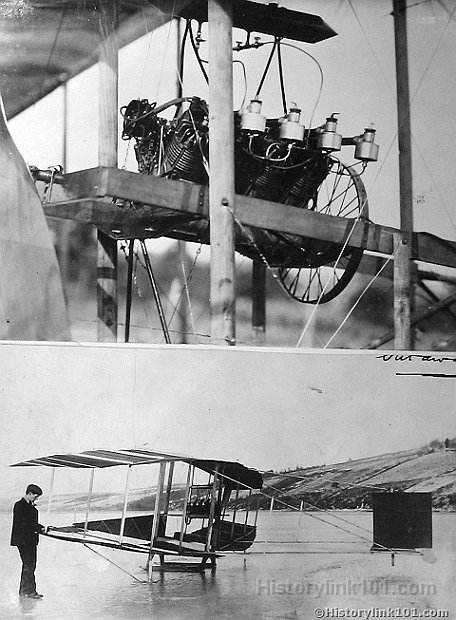 June Bug Curtiss, up-close engine