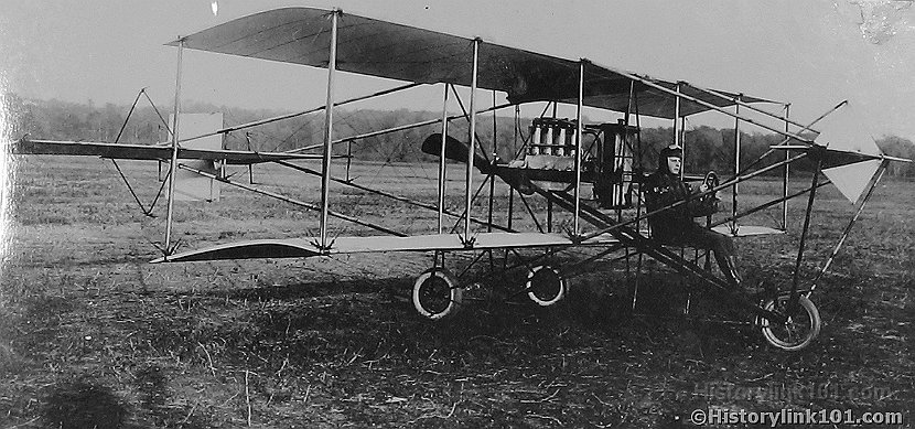 Lt. in Curtiss Trainer Plane