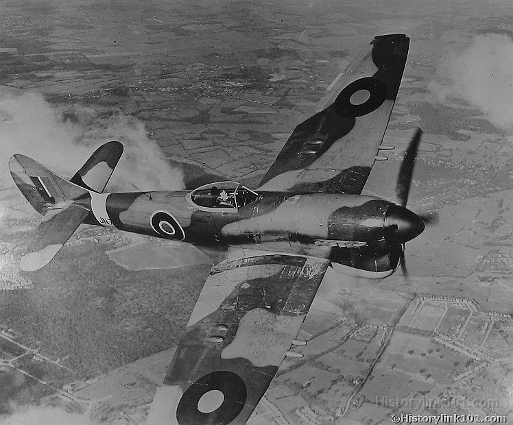 Hawker Tempest from above