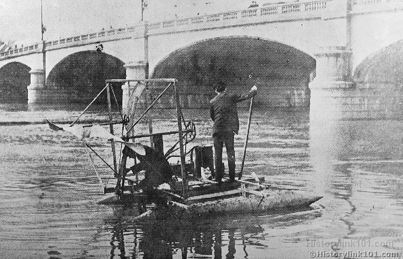 Pontoon steel hydroplane Wright bothers 1907 Pontoon steel hydroplane Wright bothers 1907