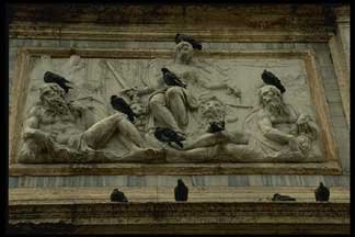 Relief Clock Tower Venice