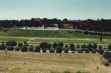 overlooking Rome from park area