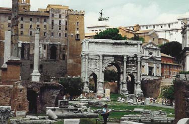 Roman Forum with arch 