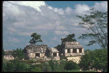 Temples at palenque