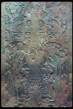 Carving from Tomb of Pacal