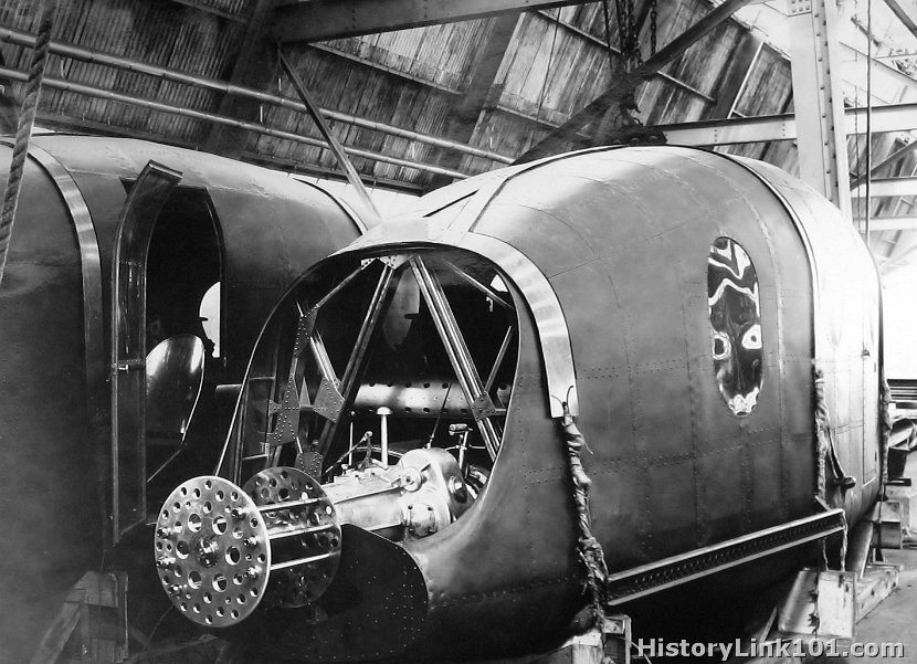 Motor car of airship 