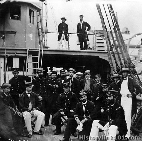 Officers of gunboat Mendota