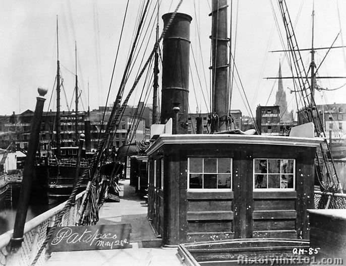 USS Patapaco deck view