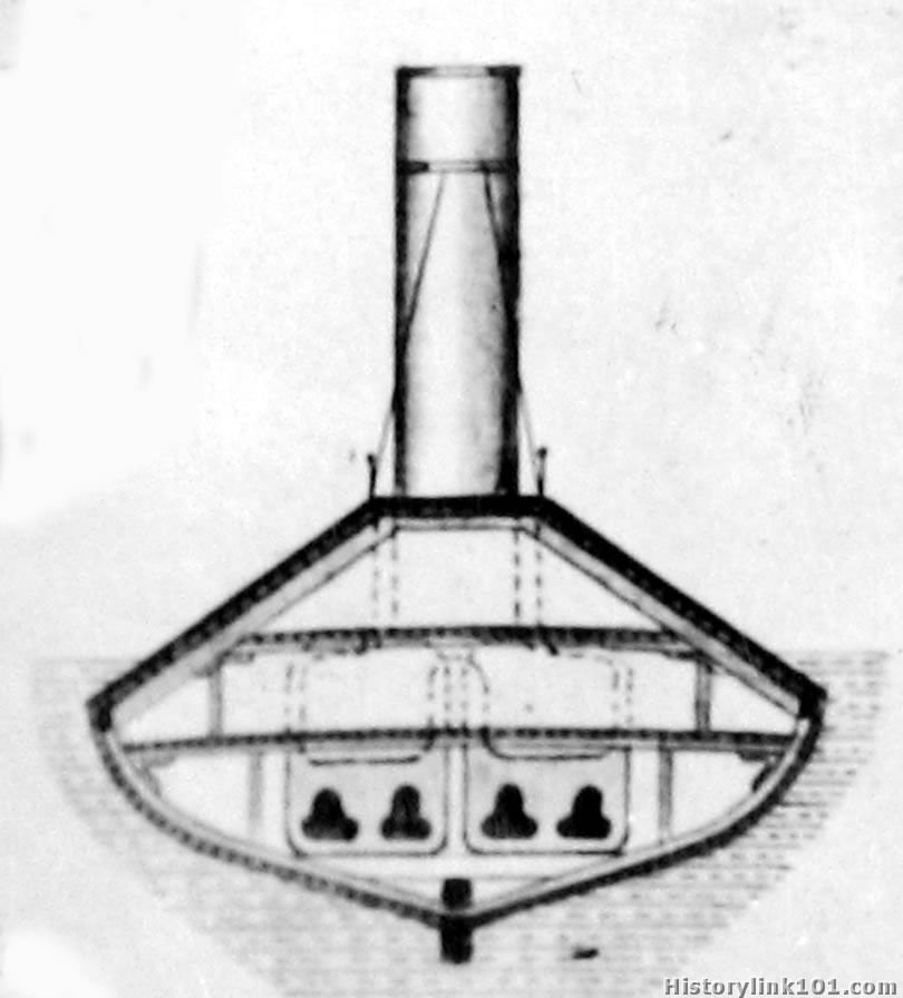 Rear View Iron Clad Ship