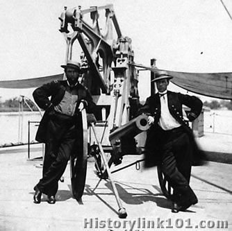 Deck of gunboat Hunchback 