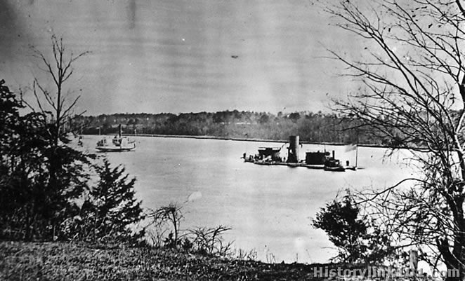 Monitor in front of Aikens Landing