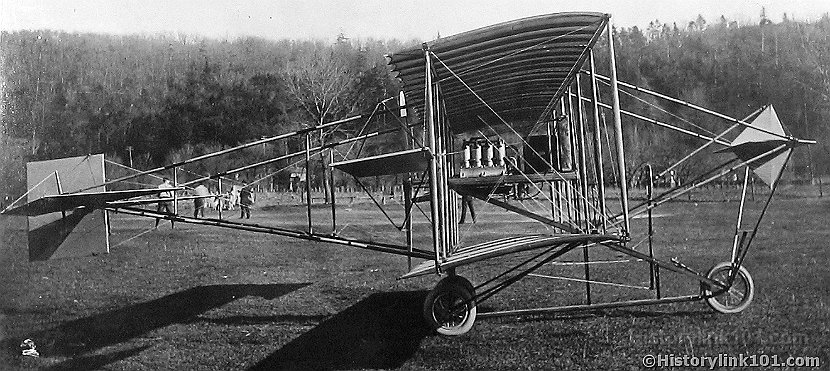 Curtiss Training Plane with four cylinder engine utilized at College Part MD 