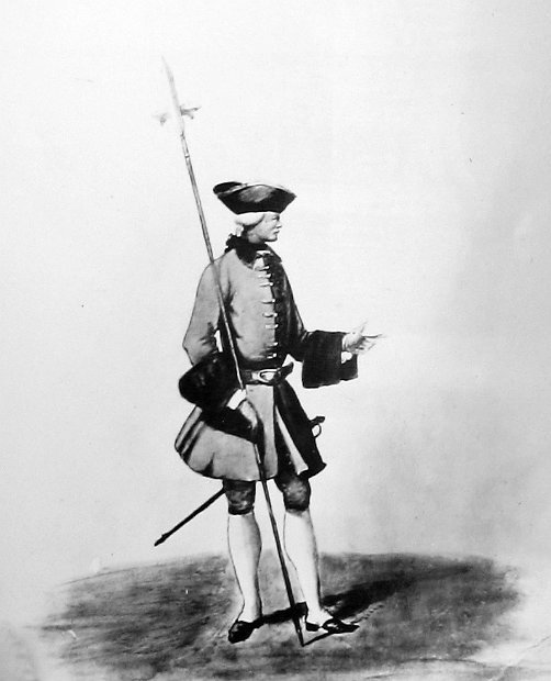 French Soldier, 1755.   