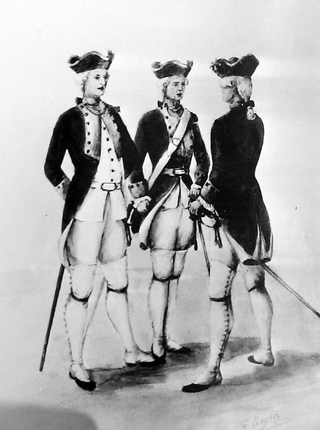 French Soldiers, 1755.