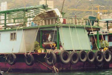 small boats in hong knog