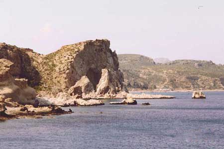 coast of island of rhodes