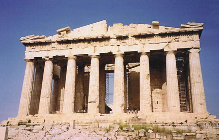 greek parthenon from front
