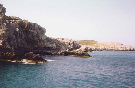 coastline of island of rhodes
