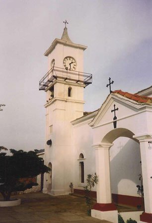 Clock tower on skopelos