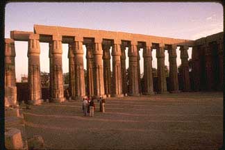 columns at Temple of Amen