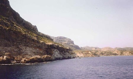 coastline of island of rhodes