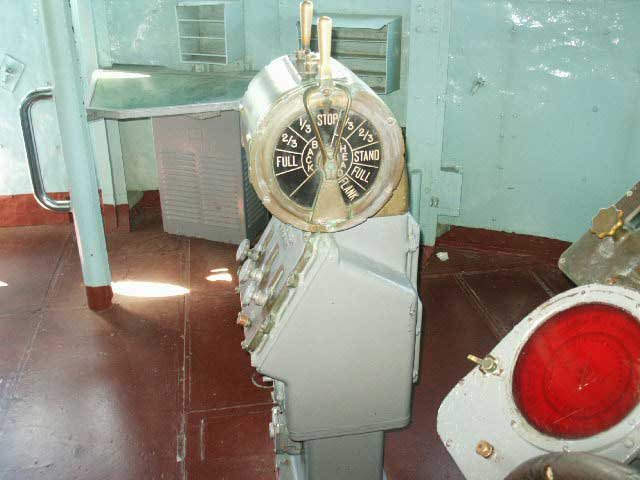 Royalty Free Picture of Battleship North Carolina's  Contol Instruments on the Brodge