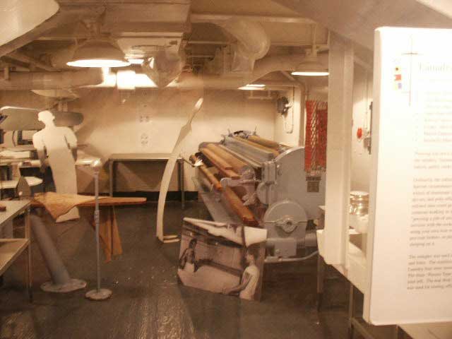 Royalty Free Picture of Battleship North Carolina's Laundry  