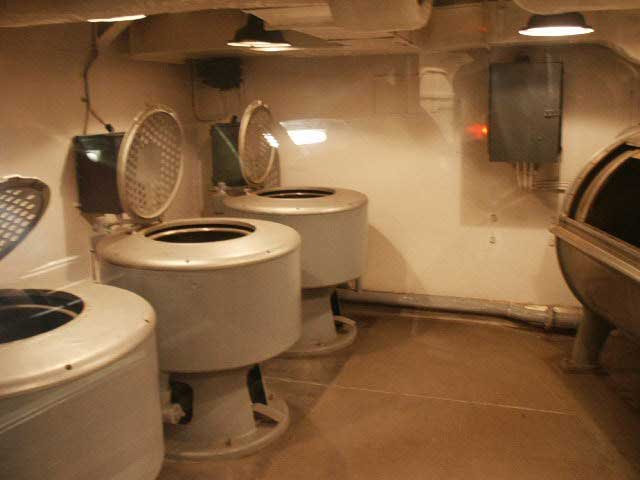Royalty Free Picture of Battleship North Carolina's Laundry