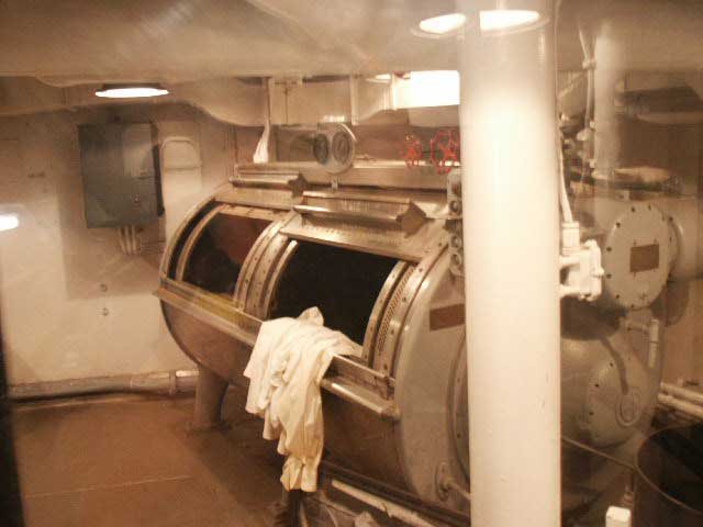 Royalty Free Picture of Battleship North Carolina's Laundry