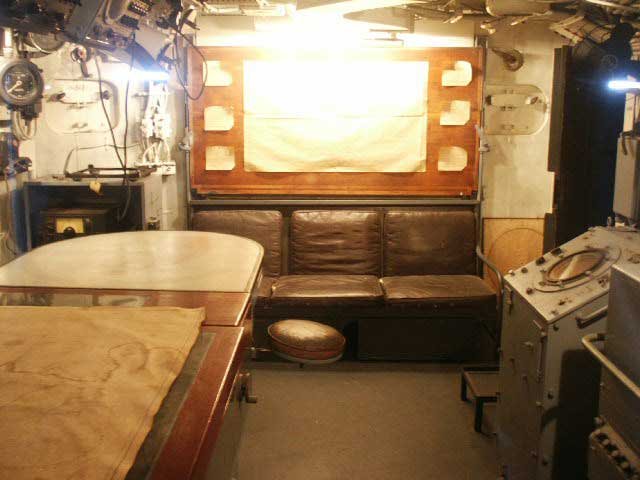Royalty Free Picture of Battleship North Carolina's  Naviation Maps
