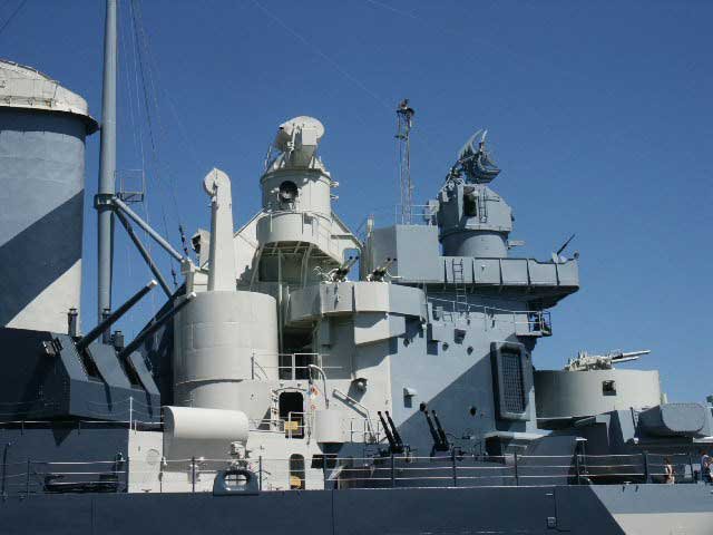 Royalty Free Picture of Battleship North Carolina's 