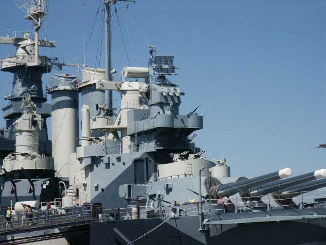 Royalty Free Picture of Battleship North Carolina's 