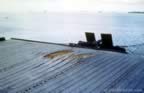 Damage on the deck of USS Enterprise