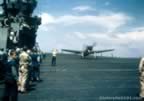 Plane on the deck of  USS Lexington 
