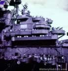 Superstructure of the  USS Lexington 