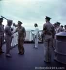 Pictures of Surrender on USS Missouri