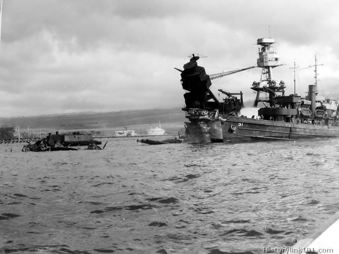 Royalty Free Picture of Attack on Pearl Harbor
