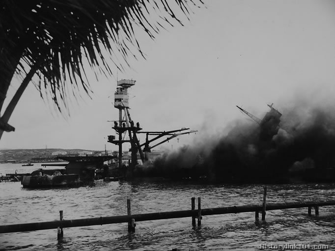 Royalty Free Picture of Attack on Pearl Harbor