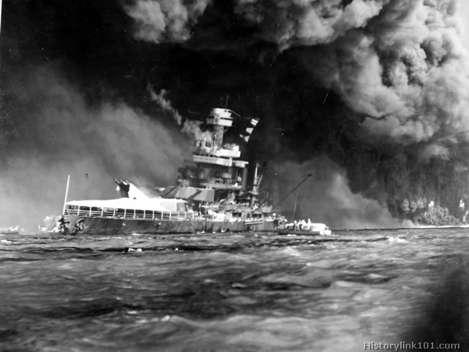 Royalty Free Picture of Attack on Pearl Harbor