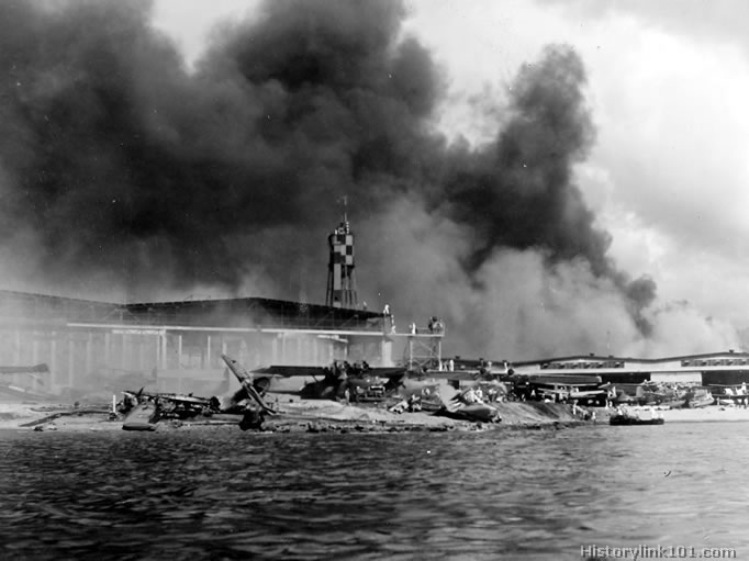 Royalty Free Picture of Attack on Pearl Harbor