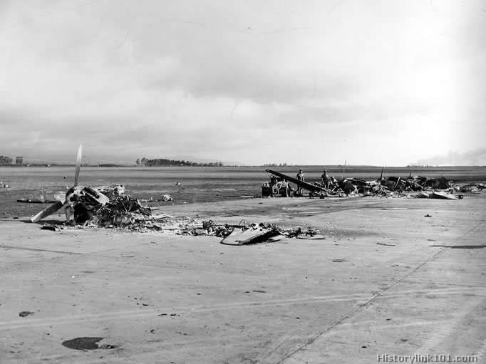 Royalty Free Picture of Attack on Pearl Harbor