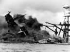 Pictures of Battleship Row during the Attack on Pearl Harbor  