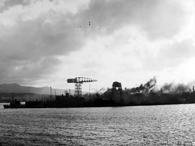 Royalty Free Picture of Attack on Pearl Harbor