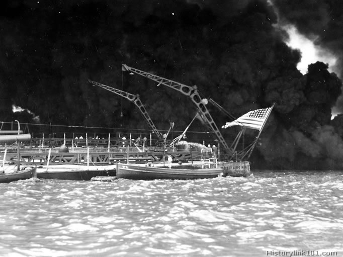 Royalty Free Picture of Attack on Pearl Harbor